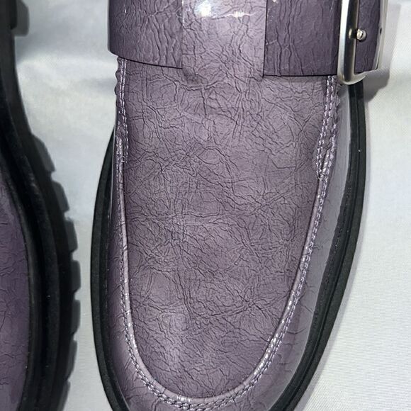 FREE PEOPLE MACKENZIE MARY JANE LOAFERS IN PURPLE NEW SIZE 40 - Picture 10 of 10